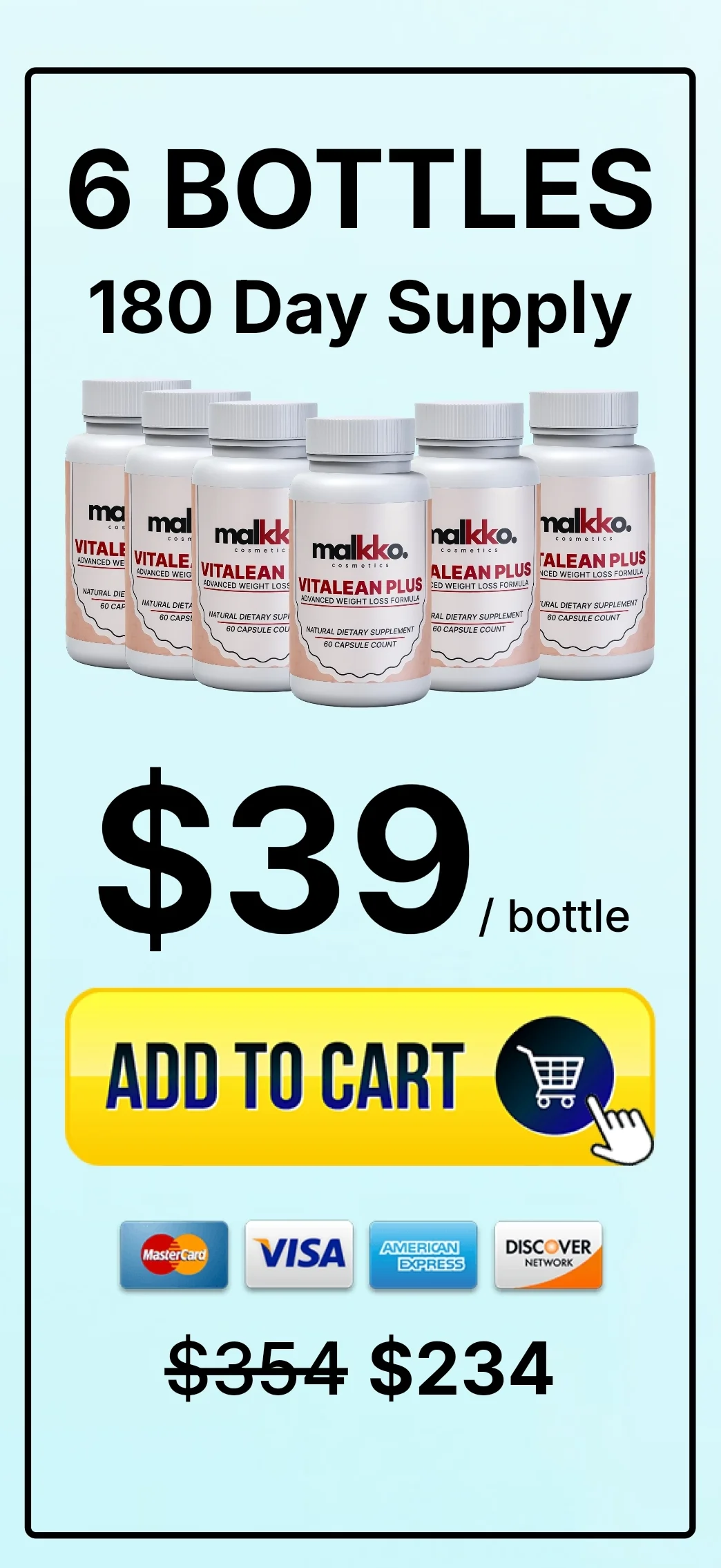 VitaLean Plus™ 6 bottles pricing